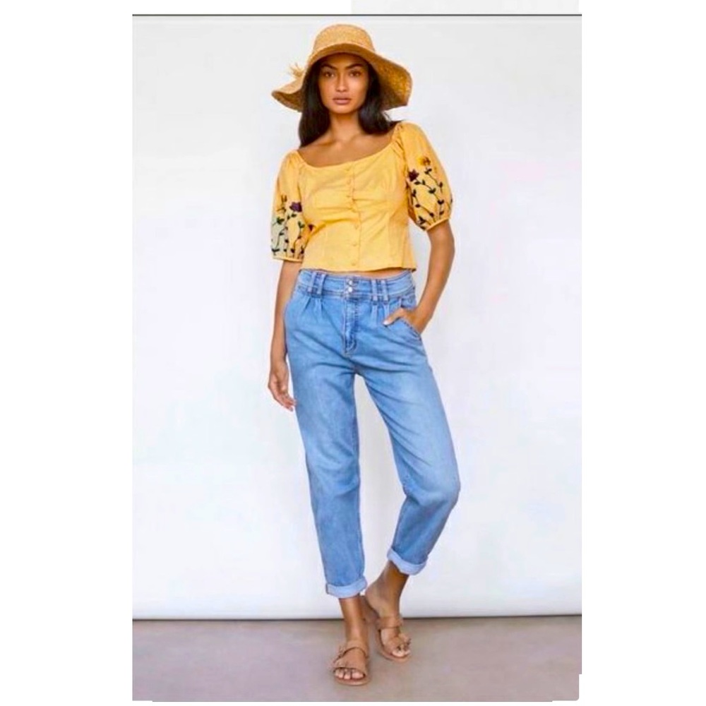 ANTHROPOLOGIE Pilcro and the Letterpress Pleated Jeans